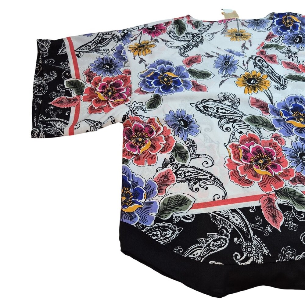 Ruby Rd Women's Tunic Size 2X Floral Colorful Pattern Top Blouse (11) - Picture 4 of 11
